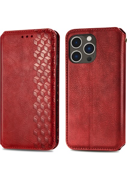 iPhone 14 Pro Kart Tutuculu Cüzdan Pu Deri Çevirme Çubuğu Telefon Kılıfı (Yurt Dışından) fiyatları