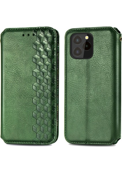 Oukitel C21 Pro Kart Tutuculu Cüzdan Pu Deri Çevirme Çubuğu Telefon Kılıfı (Yurt Dışından)