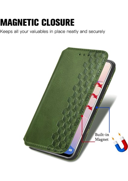 Oukitel C21 Pro Kart Tutuculu Cüzdan Pu Deri Çevirme Çubuğu Telefon Kılıfı (Yurt Dışından)