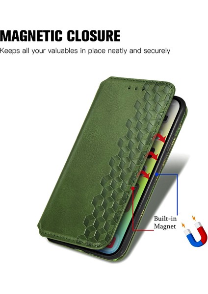 iPhone 14 Plus Kart Tutuculu Cüzdan Pu Deri Çevirme Çubuğu Telefon Kılıfı (Yurt Dışından)