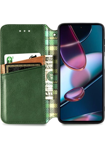 Motorola Moto Edge X30 Kart Tutuculu Cüzdan Pu Deri Çevirme Çubuğu Telefon Kılıfı (Yurt Dışından) modelleri