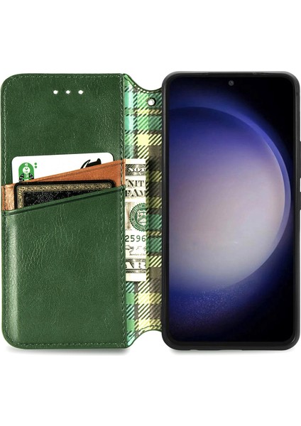 Samsung Galaxy S23 Fe Kart Tutuculu Cüzdan Pu Deri Çevirme Çubuğu Telefon Kılıfı (Yurt Dışından) modelleri