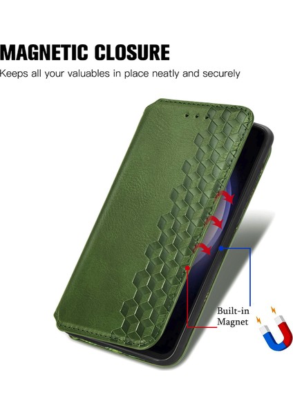 Samsung Galaxy S23 Fe Kart Tutuculu Cüzdan Pu Deri Çevirme Çubuğu Telefon Kılıfı (Yurt Dışından) indirimleri