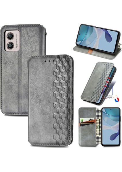 Motorola Moto G53 5g Kart Tutuculu Cüzdan Pu Deri Çevirme Çubuğu Telefon Kılıfı (Yurt Dışından)