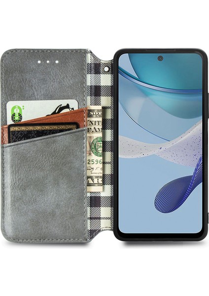 Motorola Moto G53 5g Kart Tutuculu Cüzdan Pu Deri Çevirme Çubuğu Telefon Kılıfı (Yurt Dışından) modelleri