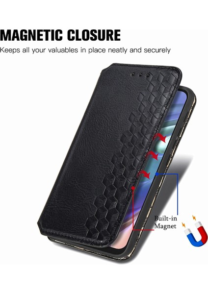 Yihang Boutique Motorola Moto G30 Kart Tutuculu Cüzdan Pu Deri Çevirme Çubuğu Telefon Kılıfı (Yurt Dışından)