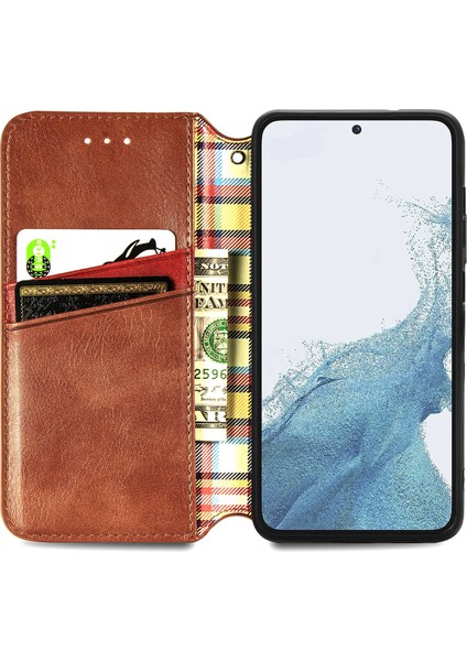 Samsung Galaxy S23 Kart Tutuculu Cüzdan Pu Deri Çevirme Çubuğu Telefon Kılıfı (Yurt Dışından) modelleri