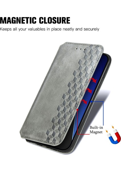 iPhone 15 Kart Tutuculu Cüzdan Pu Deri Çevirme Çubuğu Telefon Kılıfı (Yurt Dışından)