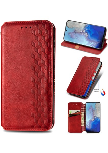 Samsung Galaxy S20 Ultra Kart Tutuculu Cüzdan Pu Deri Çevirme Çubuğu Telefon Kılıfı (Yurt Dışından)