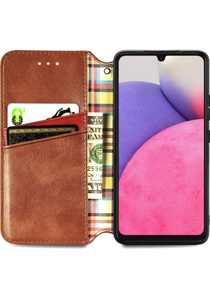 Samsung Galaxy A33 5g Kart Tutuculu Cüzdan Pu Deri Çevirme Çubuğu Telefon Kılıfı (Yurt Dışından)