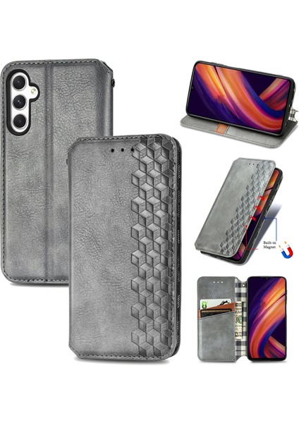 Samsung Galaxy A25 5g Kart Tutuculu Cüzdan Pu Deri Çevirme Çubuğu Telefon Kılıfı (Yurt Dışından)