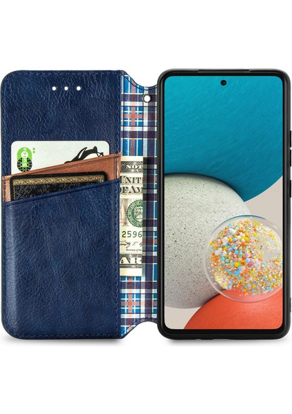 Samsung Galaxy A73 5g Kart Tutuculu Cüzdan Pu Deri Çevirme Çubuğu Telefon Kılıfı (Yurt Dışından)