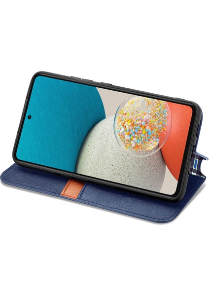 Samsung Galaxy A73 5g Kart Tutuculu Cüzdan Pu Deri Çevirme Çubuğu Telefon Kılıfı (Yurt Dışından)