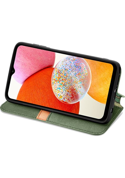 Samsung Galaxy A14 4g Kart Tutuculu Cüzdan Pu Deri Çevirme Çubuğu Telefon Kılıfı (Yurt Dışından) fırsatları
