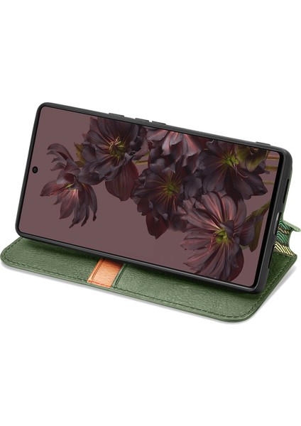 Google Pixel 7 Pro Kart Tutuculu Cüzdan Pu Deri Çevirme Çubuğu Telefon Kılıfı (Yurt Dışından)