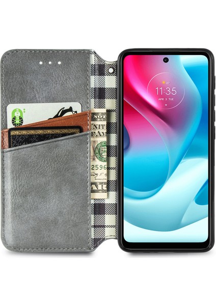 Motorola Moto G60S Kart Tutuculu Cüzdan Pu Deri Çevirme Çubuğu Telefon Kılıfı (Yurt Dışından) modelleri