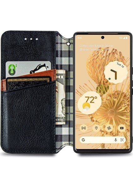 Google Pixel 6 Pro Kart Tutuculu Cüzdan Pu Deri Çevirme Çubuğu Telefon Kılıfı (Yurt Dışından) modelleri