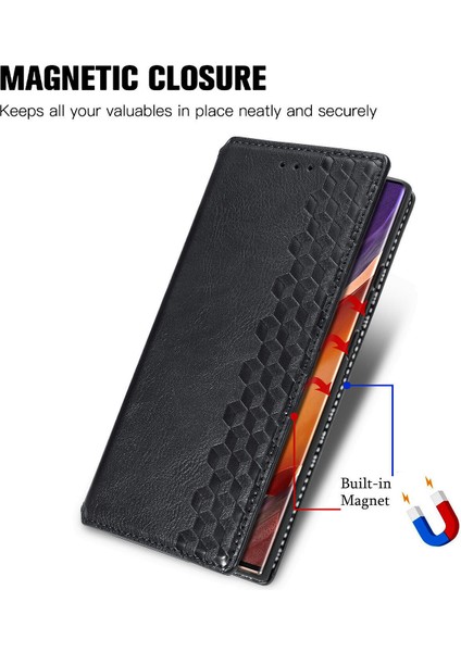 Samsung Galaxy Note 20 Ultra Kart Tutuculu Cüzdan Pu Deri Çevirme Çubuğu Telefon Kılıfı (Yurt Dışından) indirimleri