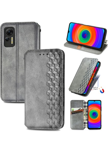 Ulefone Note 14 Kart Tutuculu Cüzdan Pu Deri Çevirme Çubuğu Telefon Kılıfı (Yurt Dışından)