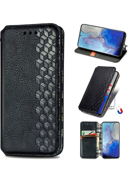 Samsung Galaxy S20 Plus Kart Tutuculu Cüzdan Pu Deri Çevirme Çubuğu Telefon Kılıfı (Yurt Dışından)