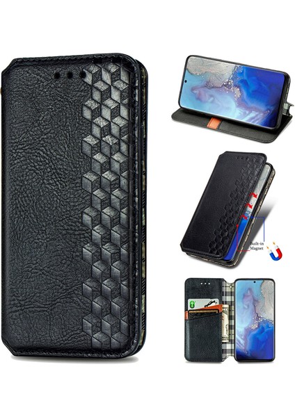 Samsung Galaxy S20 Ultra Kart Tutuculu Cüzdan Pu Deri Çevirme Çubuğu Telefon Kılıfı (Yurt Dışından)