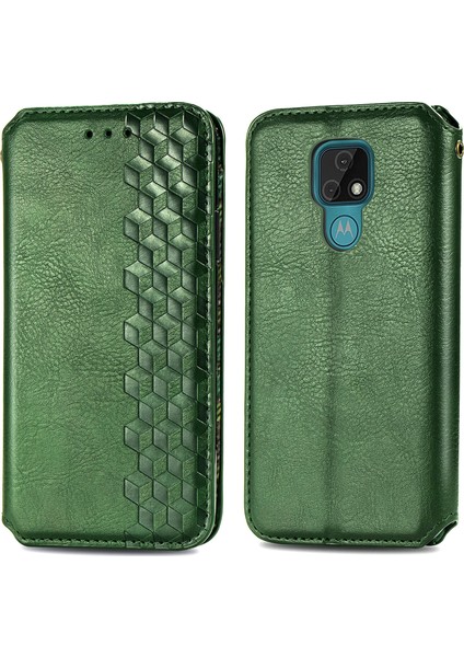 Motorola Moto E7 Kart Tutuculu Cüzdan Pu Deri Çevirme Çubuğu Telefon Kılıfı (Yurt Dışından) fiyatları