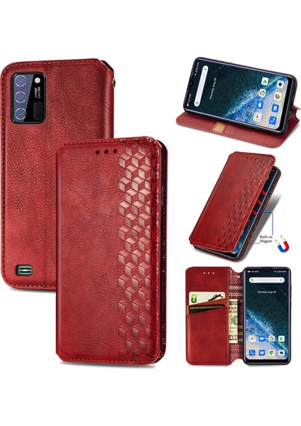 Oukitel C25 Kart Tutuculu Cüzdan Pu Deri Çevirme Çubuğu Telefon Kılıfı (Yurt Dışından)