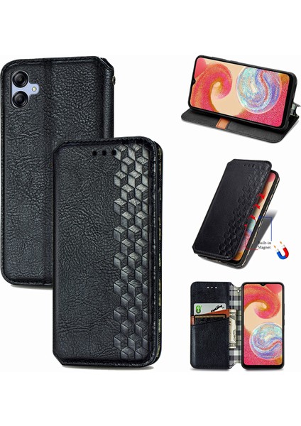 Samsung Galaxy A04E Kart Tutuculu Cüzdan Pu Deri Çevirme Çubuğu Telefon Kılıfı (Yurt Dışından)