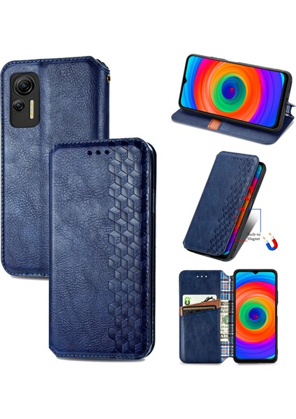 Ulefone Note 14 Kart Tutuculu Cüzdan Pu Deri Çevirme Çubuğu Telefon Kılıfı (Yurt Dışından)