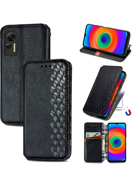 Ulefone Note 14 Kart Tutuculu Cüzdan Pu Deri Çevirme Çubuğu Telefon Kılıfı (Yurt Dışından)