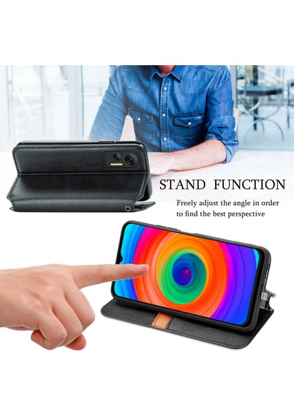 Ulefone Note 14 Kart Tutuculu Cüzdan Pu Deri Çevirme Çubuğu Telefon Kılıfı (Yurt Dışından)