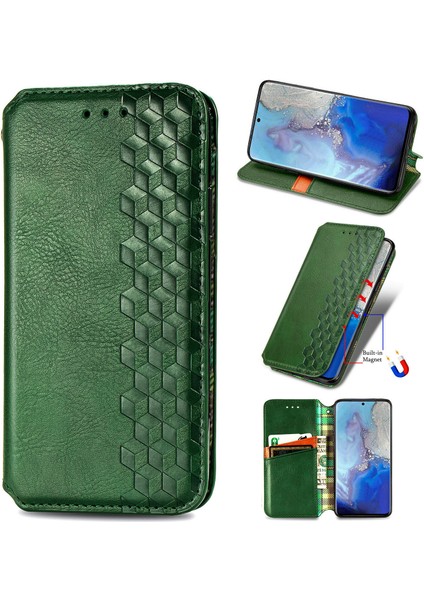 Samsung Galaxy S20 Plus Kart Tutuculu Cüzdan Pu Deri Çevirme Çubuğu Telefon Kılıfı (Yurt Dışından)