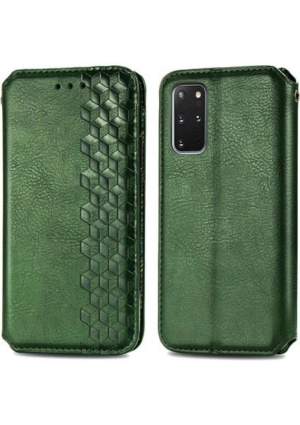 Samsung Galaxy S20 Plus Kart Tutuculu Cüzdan Pu Deri Çevirme Çubuğu Telefon Kılıfı (Yurt Dışından)