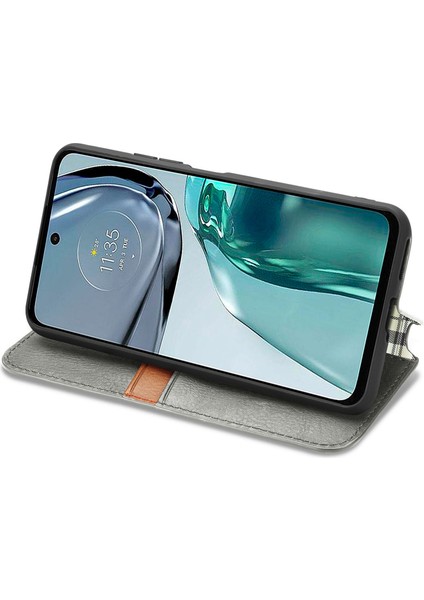 Motorola Moto G62 Kart Tutuculu Cüzdan Pu Deri Çevirme Çubuğu Telefon Kılıfı (Yurt Dışından) fırsatları