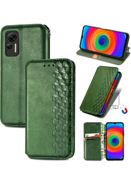 Ulefone Note 14 Kart Tutuculu Cüzdan Pu Deri Çevirme Çubuğu Telefon Kılıfı (Yurt Dışından)