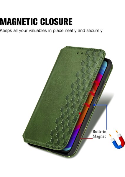 Ulefone Note 14 Kart Tutuculu Cüzdan Pu Deri Çevirme Çubuğu Telefon Kılıfı (Yurt Dışından)