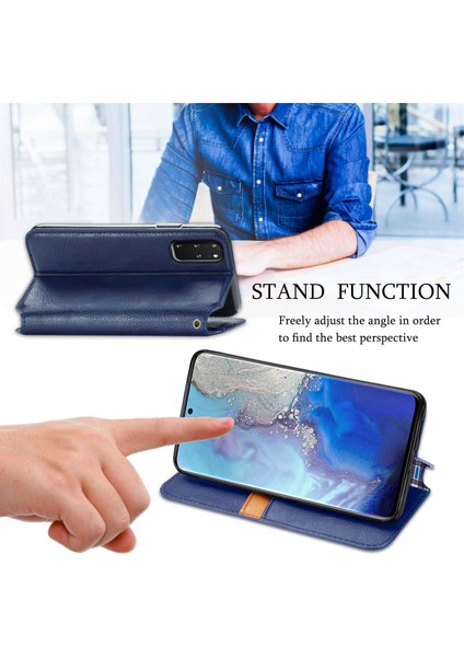 Samsung Galaxy S20 Plus Kart Tutuculu Cüzdan Pu Deri Çevirme Çubuğu Telefon Kılıfı (Yurt Dışından)