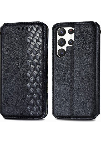 Samsung Galaxy S23 Ultra Kart Tutuculu Cüzdan Pu Deri Çevirme Çubuğu Telefon Kılıfı (Yurt Dışından) fiyatları