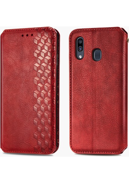 Samsung Galaxy A30/A20 Kart Tutuculu Cüzdan Pu Deri Çevirme Çubuğu Telefon Kılıfı (Yurt Dışından) fırsatları