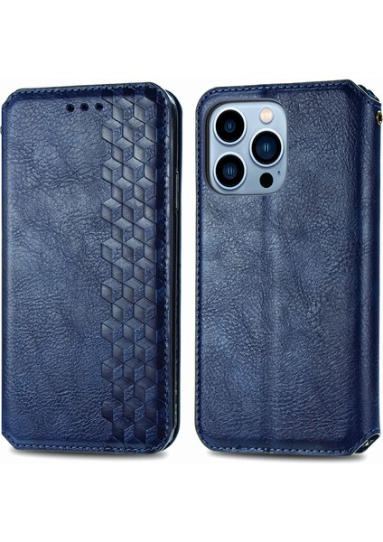 iPhone 13 Pro Max Kart Tutuculu Cüzdan Pu Deri Çevirme Çubuğu Telefon Kılıfı (Yurt Dışından)