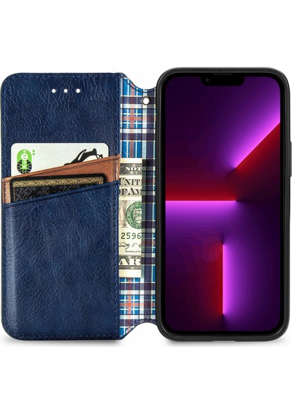 iPhone 13 Pro Max Kart Tutuculu Cüzdan Pu Deri Çevirme Çubuğu Telefon Kılıfı (Yurt Dışından)