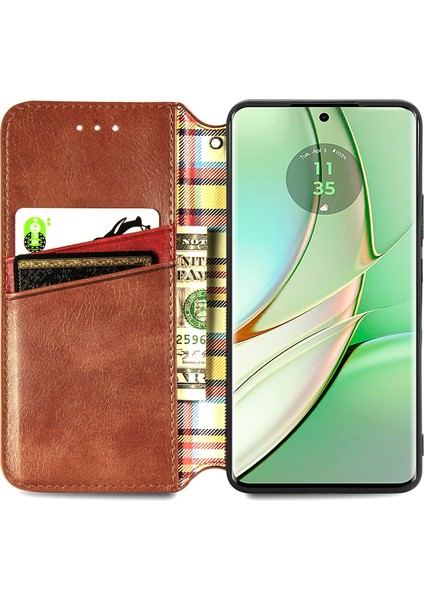 Motorola Moto Edge 40 Kart Tutuculu Cüzdan Pu Deri Çevirme Çubuğu Telefon Kılıfı (Yurt Dışından) modelleri