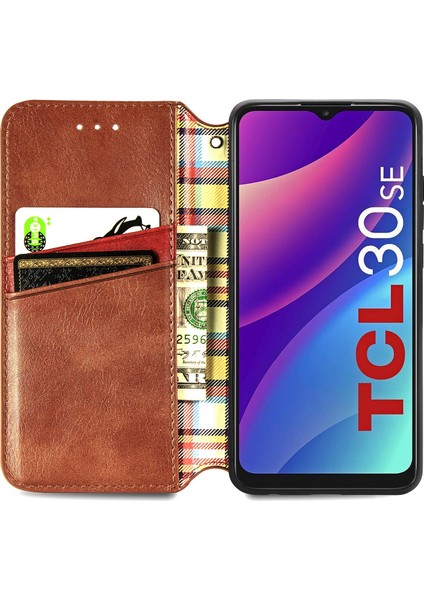 Tcl 30 Se Kart Tutuculu Cüzdan Pu Deri Çevirme Çubuğu Telefon Kılıfı (Yurt Dışından) modelleri