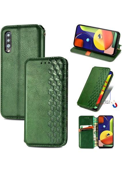 Samsung Galaxy A50/A50S/A30S Kart Tutuculu Cüzdan Pu Deri Çevirme Çubuğu Telefon Kılıfı (Yurt Dışından)