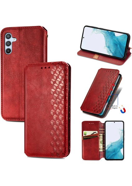 Samsung Galaxy A54 5g Kart Tutuculu Cüzdan Pu Deri Çevirme Çubuğu Telefon Kılıfı (Yurt Dışından)