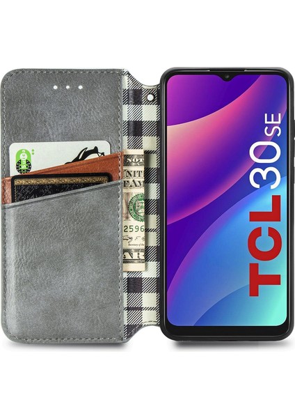 Tcl 30 Se Kart Tutuculu Cüzdan Pu Deri Çevirme Çubuğu Telefon Kılıfı (Yurt Dışından) modelleri