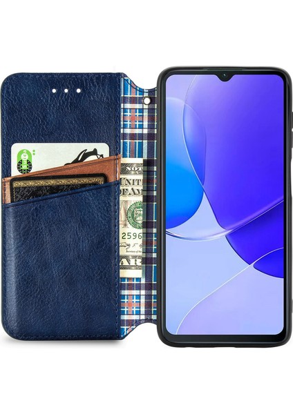 Oukitel C32 Kart Tutuculu Cüzdan Pu Deri Çevirme Çubuğu Telefon Kılıfı (Yurt Dışından)