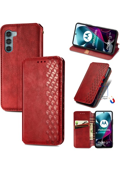 Yihang Boutique Motorola Moto G200 5g Kart Tutuculu Cüzdan Pu Deri Çevirme Çubuğu Telefon Kılıfı (Yurt Dışından)