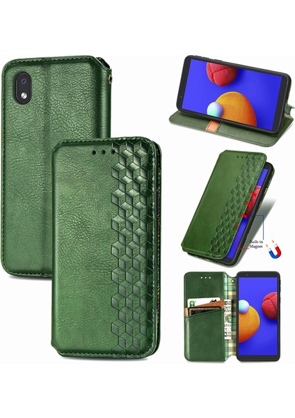 Samsung Galaxy A01 Core Kart Tutuculu Cüzdan Pu Deri Çevirme Çubuğu Telefon Kılıfı (Yurt Dışından)