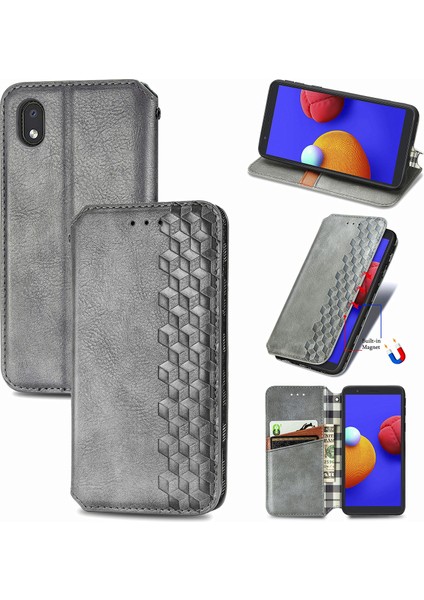 Samsung Galaxy A01 Core Kart Tutuculu Cüzdan Pu Deri Çevirme Çubuğu Telefon Kılıfı (Yurt Dışından)